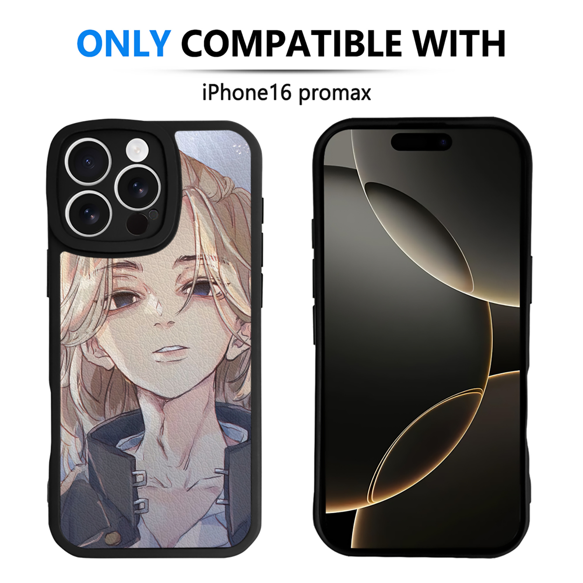 （画像用） 東京リベンジャーズ Tokyo Revengers 【iPhone 16シリーズ対応】シリコンスマホケース（レザー調） 材質：シリコン
